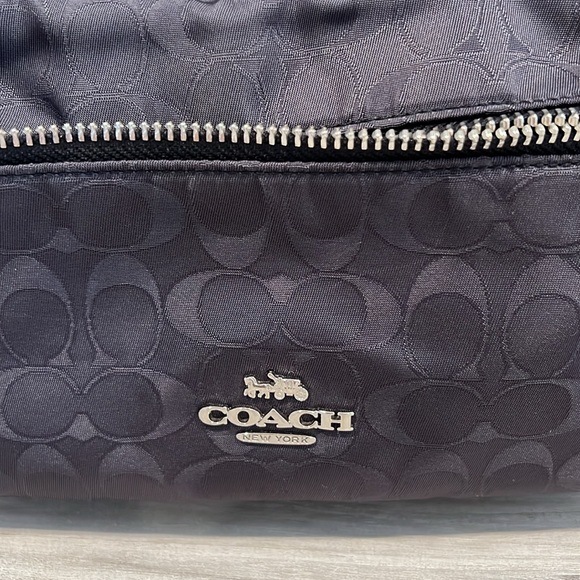 Coach Signature Small Black Backpack 🎒 Nylon and Leather - Unisex - Picture 5 of 14